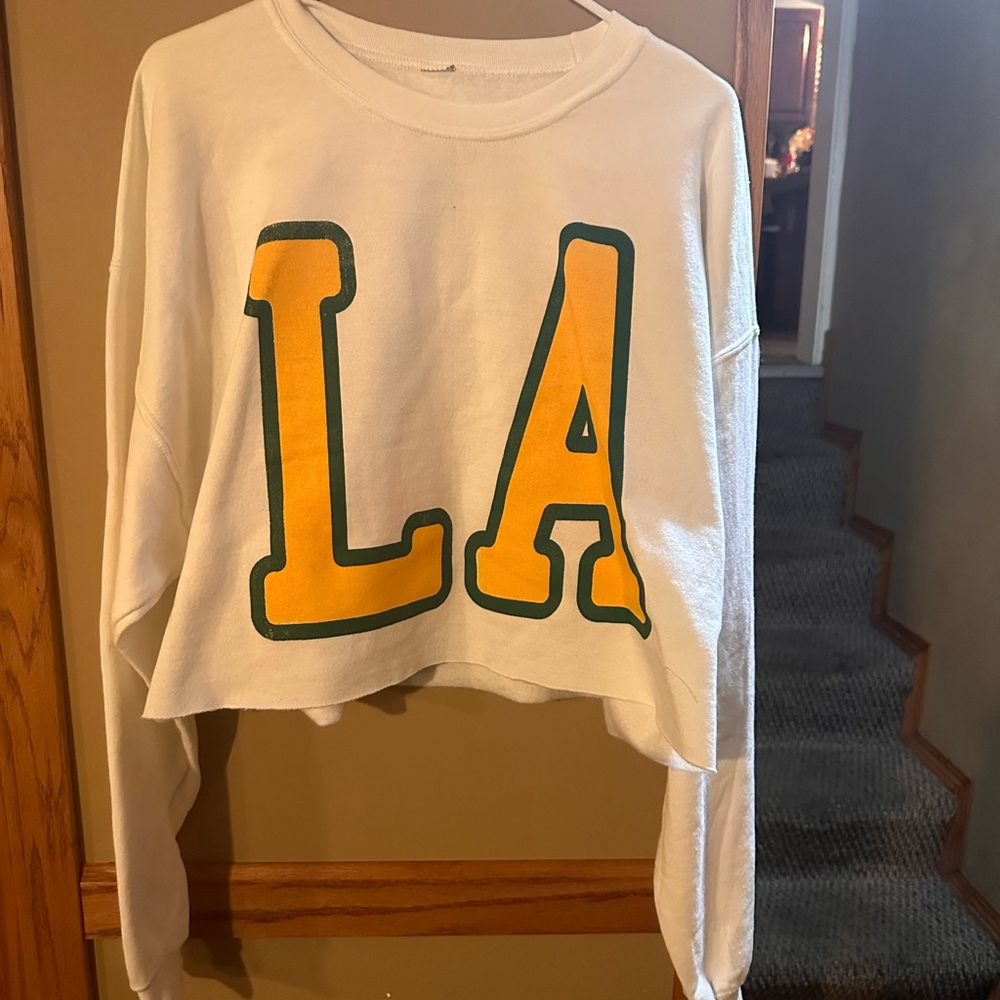 Cropped LA sweater